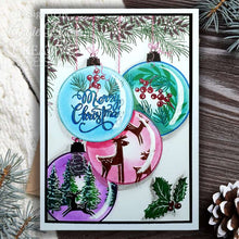 Load image into Gallery viewer, Paintable Baubles Big Circle 4x6” Clear Stamp Woodware JGS867