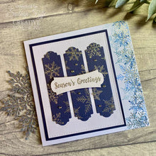 Load image into Gallery viewer, Paintable Baubles Snowflakes 4x6” Clear Stamp Woodware JGS874