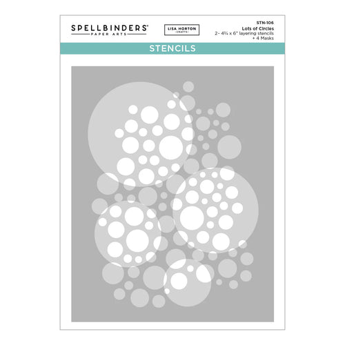Lots of Circles Layering Stencils Spellbinders STN-106