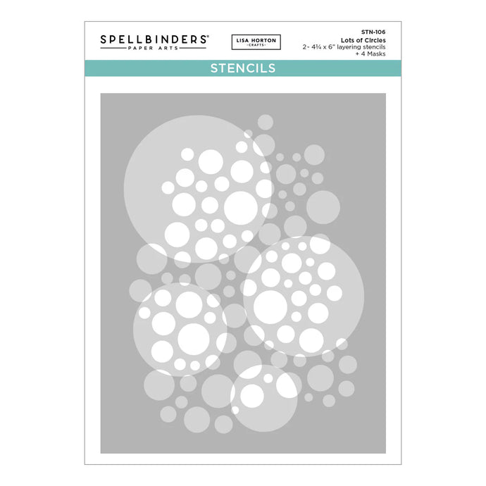 Lots of Circles Layering Stencils Spellbinders STN-106