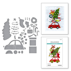 Yuletide Ride Cutting Dies Spellbinders S4-1462