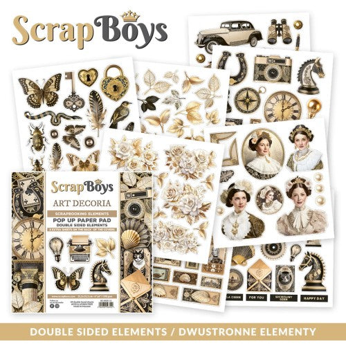 Art Decoria 6x6” Fussy Cut Paper Pad Scrap Boys SB-ARDE-11