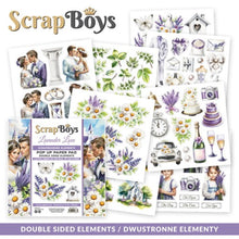 Load image into Gallery viewer, Lavender Love 6x6” Fussy Cutting Pad Scrap Boys SB-LALO-11