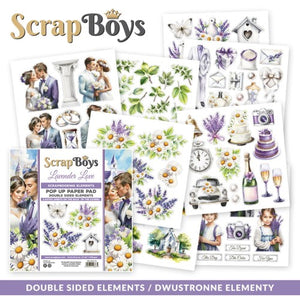 Lavender Love 6x6” Fussy Cutting Pad Scrap Boys SB-LALO-11