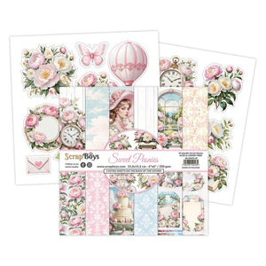 Sweet Peonies 8x8” Paper Pad ScrapBoys SB-SWPE-10