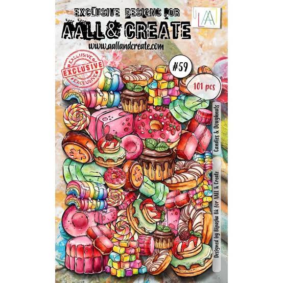 Candies & Doughnuts #59 Ephemera Die Cuts AALL & Create