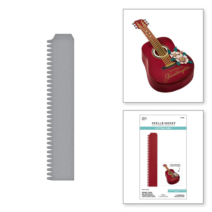 Majestic Guitar Box Side Panels Cutting Die S3-552