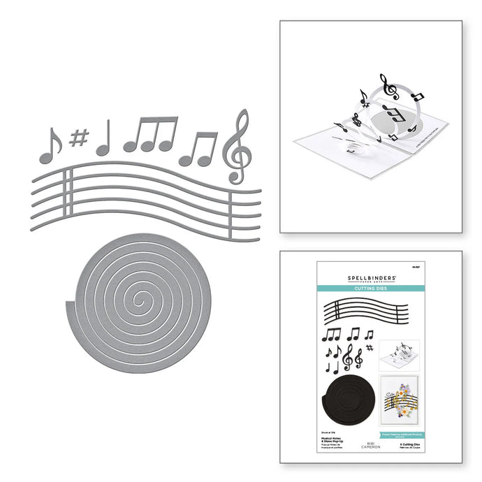 Musical Notes & Stave Pop Up Cutting Dies S5-687