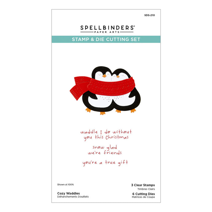 Cozy Waddles Stamp & Die Set Spellbinders SDS-210