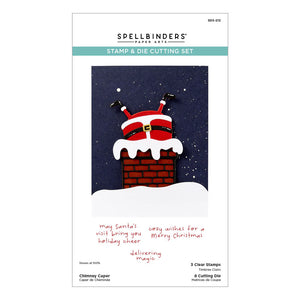 Chimney Caper Stamp & Die Set Spellbinders SDS-212