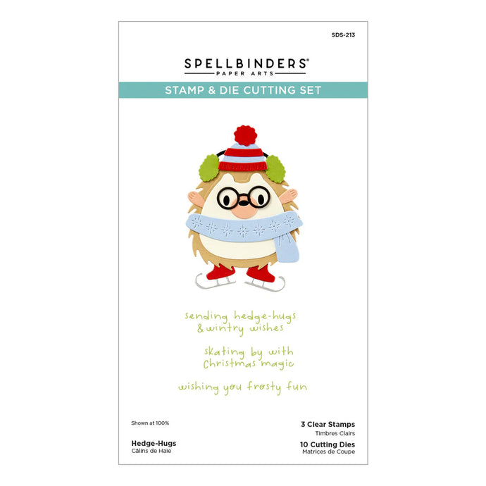 Hedge-Hugs Stamp & Die Cut Set Spellbinders SDS-213