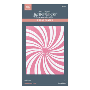 Peppermint Twist BetterPress Plate Spellbinders BP-315