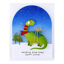 Load image into Gallery viewer, Dino Sized Holiday Stamp &amp; Die Spellbinders SDS-209
