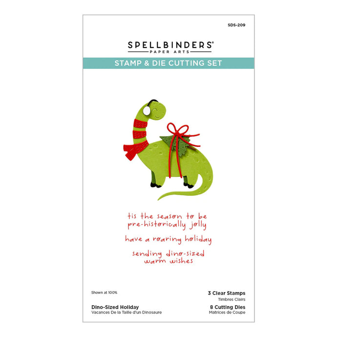 Dino Sized Holiday Stamp & Die Spellbinders SDS-209