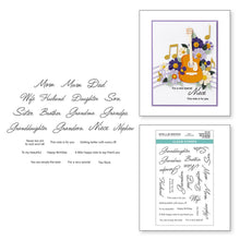 Load image into Gallery viewer, Family Musical Mix Greetings Clear Stamps Spellbinders STP-257