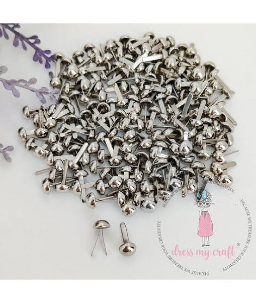 Chrome Brads 6mm 50 Pack DMCFA3715