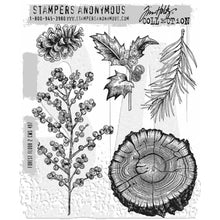Load image into Gallery viewer, Forest Floor 2 Red Rubber Stamp Tim Holtz CMS497