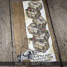 Load image into Gallery viewer, Home For Christmas Red Rubber Stamp Set Tim Holtz CMS498