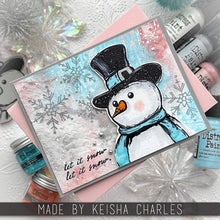 Load image into Gallery viewer, Mr Frostie Red Rubber Stamp Set Tim Holtz CMS499