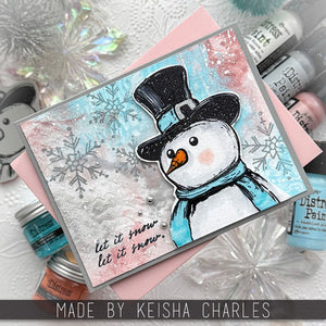 Mr Frostie Red Rubber Stamp Set Tim Holtz CMS499