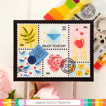 Load image into Gallery viewer, Postage Collage Die Waffle Flower 421382