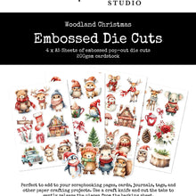 Load image into Gallery viewer, Woodland Christmas Embossed Die Cuts Paper Rose 33033