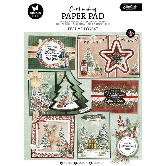 Festive Forest A4 Card making Pad