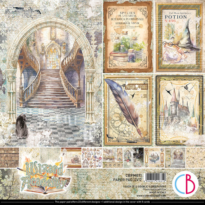 Wizard Academy 12x12 Paper Pack Ciao Bella CBPM071
