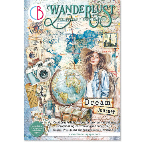 Wanderlust Junk Journal & Ephemera Book Ciao Bella CBB006