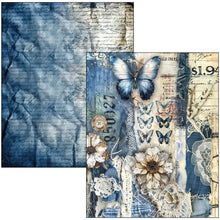 Load image into Gallery viewer, Urban Blue Denim A4 Mixed Media Book Ciao Bella MA002