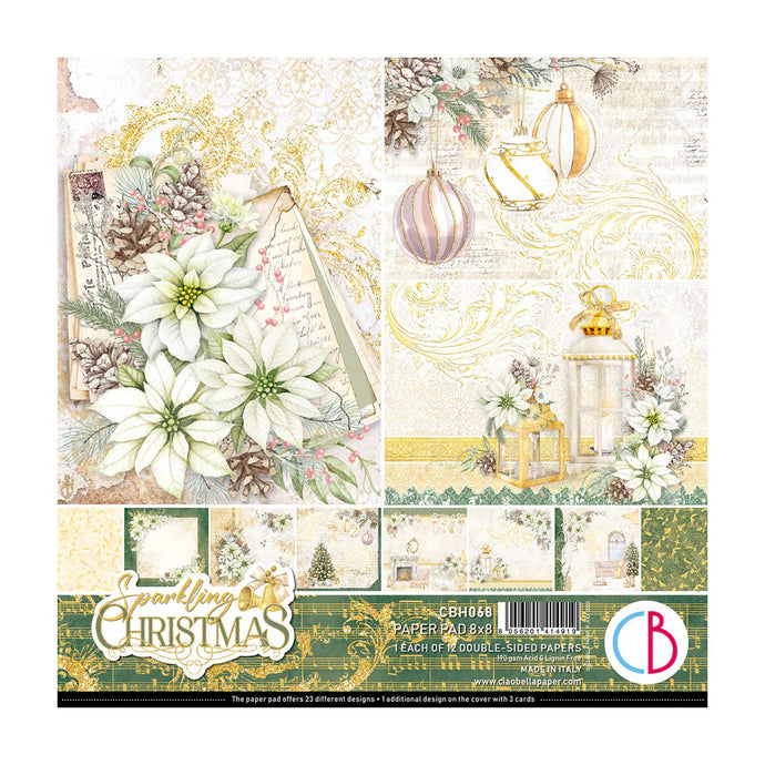 Sparkling Christmas 8x8 Paper Pack Ciao Bella CBH069