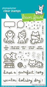 Cozy Cats Stamps Lawn Fawn LF3896