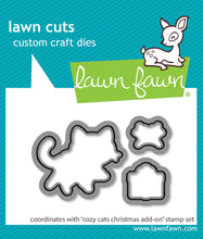 Load image into Gallery viewer, Cozy Cats Christmas Add On Dies Lawn Fawn LF3900
