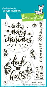 Big Messages Christmas Stamps Lawn Fawn LF3902