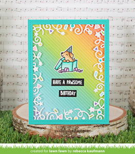 Pawsome Birthday Stamp Lawn Fawn LF3162