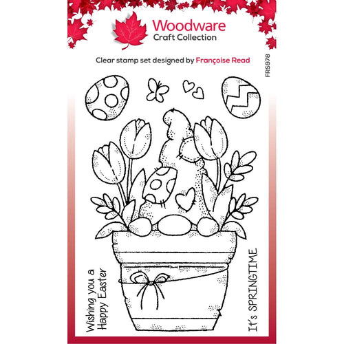 Flower Pot Gnome Clear Stamp FRS978