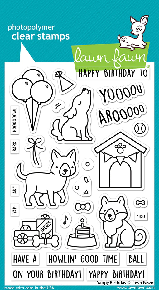 Yappy Birthday Clear Stamp Set LF3158