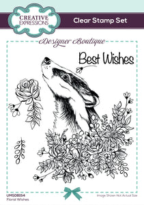 Floral Wishes 4x6 Clear Stamp UMSDB154