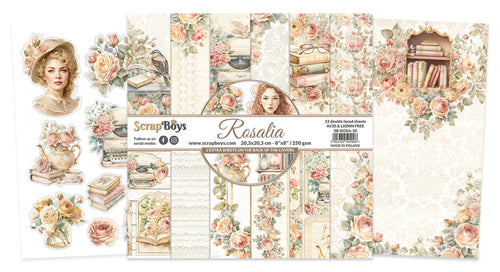 Rosalia 8x8” Paper Pack Scrap Boys