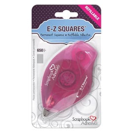 EZ Squares Permanent Double Sided Adhesive Tape Runner