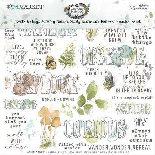 Nature Study - Sentiments Rub On Transfer Set 49 and Market