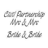 Civil Partnership Mrs & Mrs Woodware JWS070