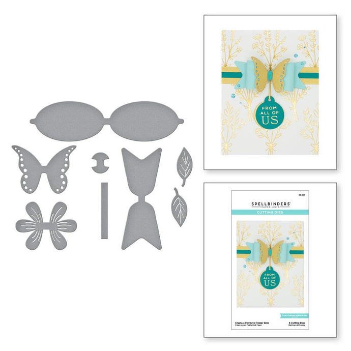 Create a Flutter & Flower Bow Spellbinders Die S5-501
