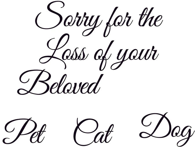 Sorry for the loss