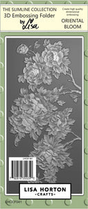 Oriental Bloom Slimline 3D Embossing Folder