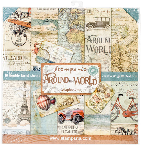 Around the World 12x12” Paper Pack