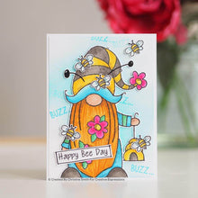 Load image into Gallery viewer, Bee Gnome 4x6 Clear Stamp Set FRS843