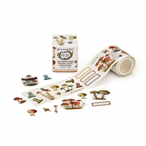 Nature Study - Mushroom Washi Stickers 49 and Market