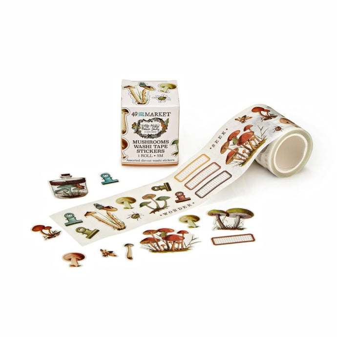 Nature Study - Mushroom Washi Stickers 49 and Market