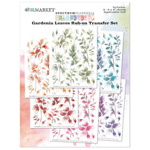 Load image into Gallery viewer, Gardenia - Leaves 6x8 Rub On Transfer Set 49 &amp; Market